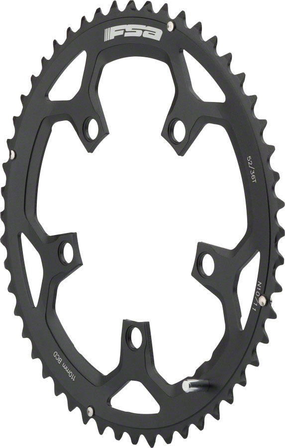 NEW FSA Pro Road Chainring - 52t, 110 BCD, Aluminum, N11, Black