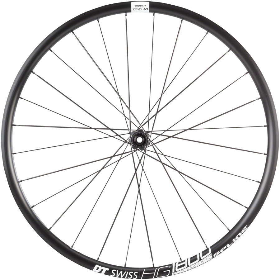 NEW DT Swiss HG 1800 Spline 25 Front Wheel - 650b, 12 x 100mm, Center-Lock, Black - Around the Cycle