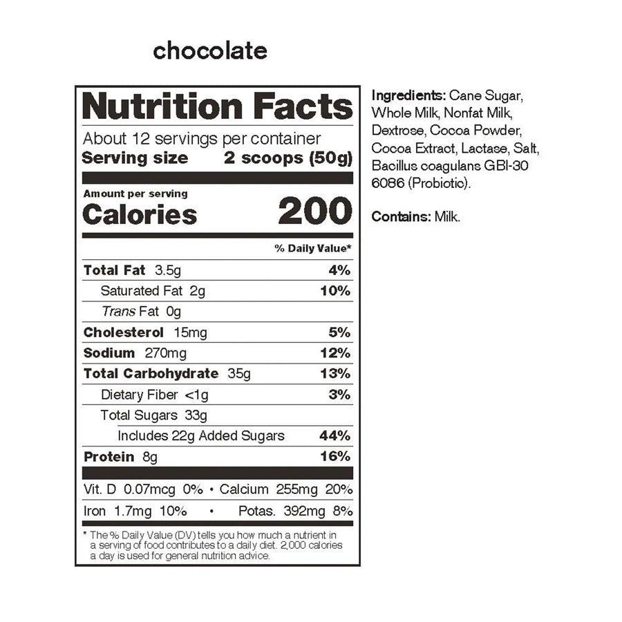 NEW Skratch Labs Sport Recovery Drink Mix - Chocolate 24-Serving Resealable Pouch - Around the Cycle