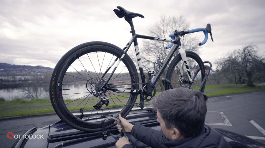 NEW OTTOLOCK HEXBAND Cinch Lock: 60", Titanium Gray - Around the Cycle