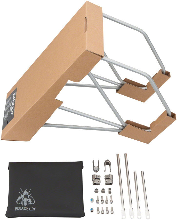 NEW Surly 26"-29" CroMoly Rear Rack: Silver