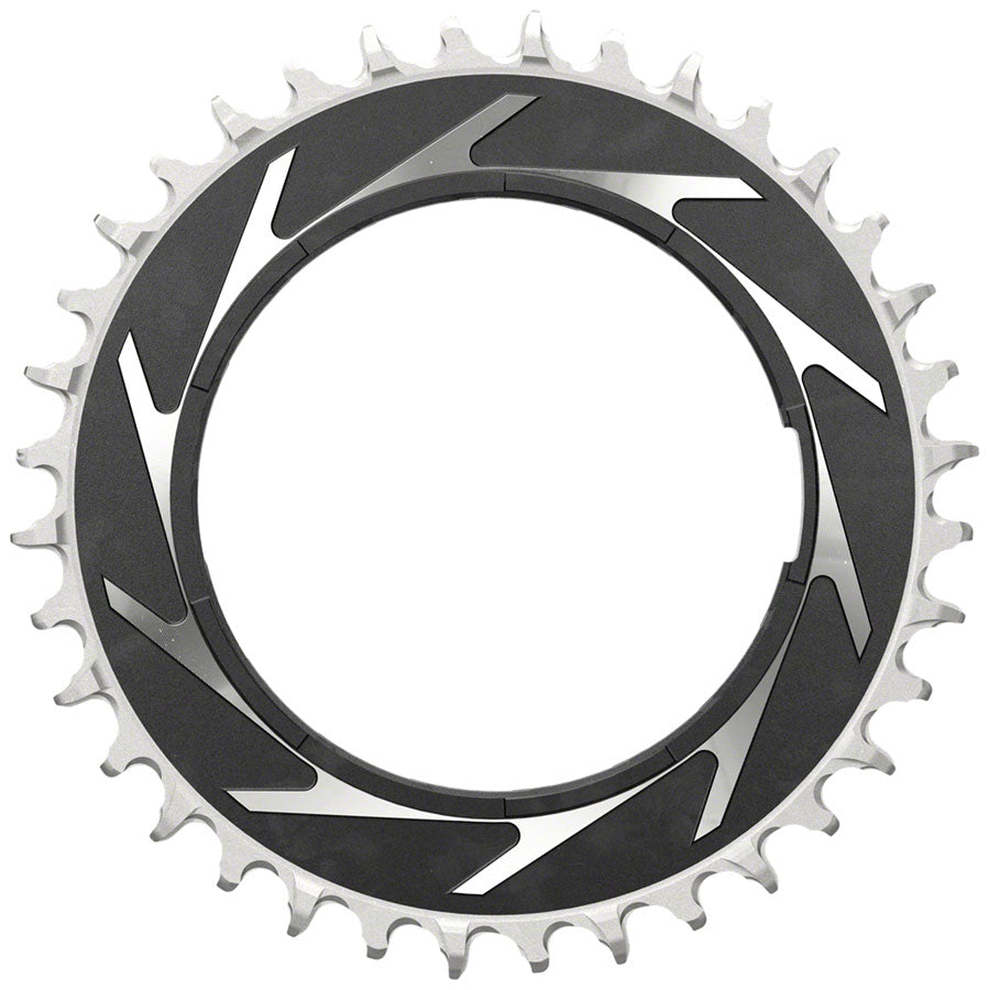NEW SRAM XX SL Eagle T-Type Thread Mount Chainring - 36t, 12-Speed, Thread Mount (For XX SL PM Spider), 3mm Offset, Aluminum, Black/Silver - Around the Cycle