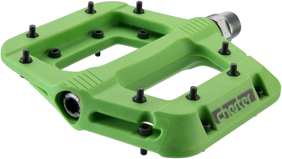 NEW RaceFace Chester Pedals - Platform, Composite, 9/16", Green - Around the Cycle