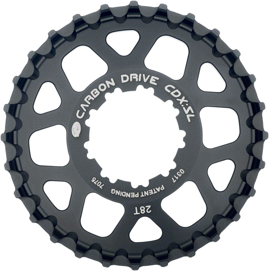 NEW Gates Carbon Drive CDX:SL CenterTrack Freehub 9-Spline Rear Sprocket - 28t, Shimano 9-Spline, Black - Around the Cycle