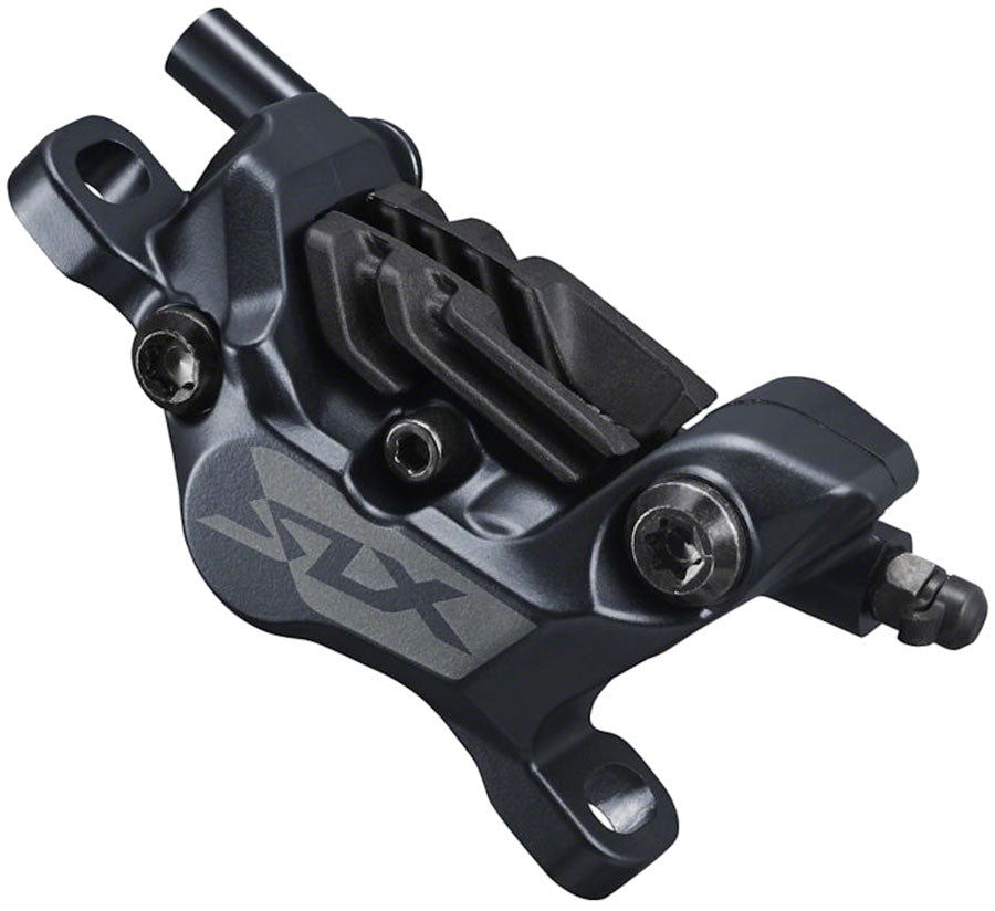NEW Shimano SLX BR-M7120 4-Piston Post-Mount Disc Brake Caliper, Metal Pads with Fins, Black