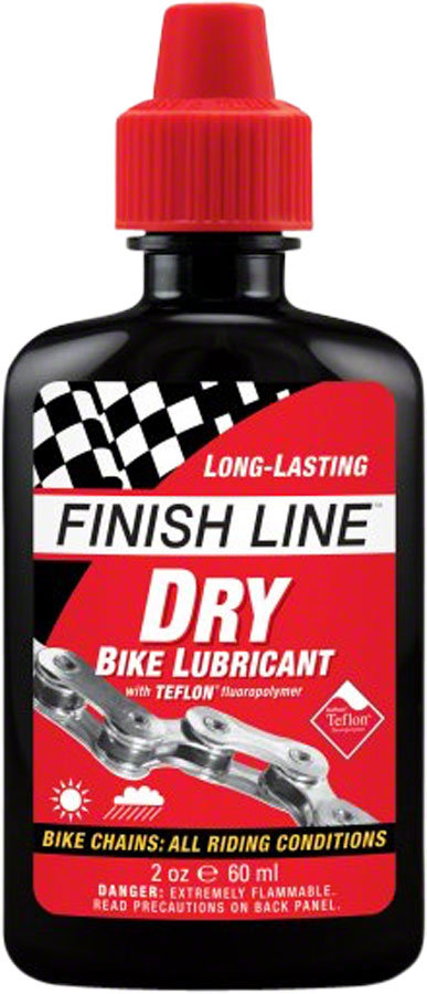 NEW Finish Line DRY Bike Chain Lube - 2 fl oz, Drip - Around the Cycle
