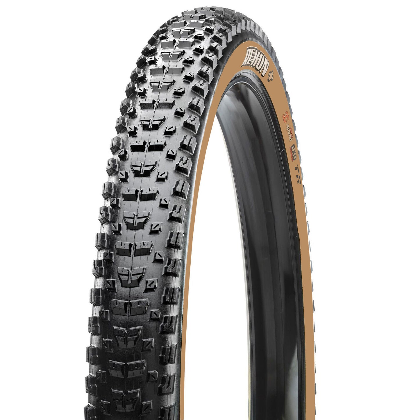 NEW Maxxis Rekon+ Tire 27.5x2.8, Black/Tanwall, Folding