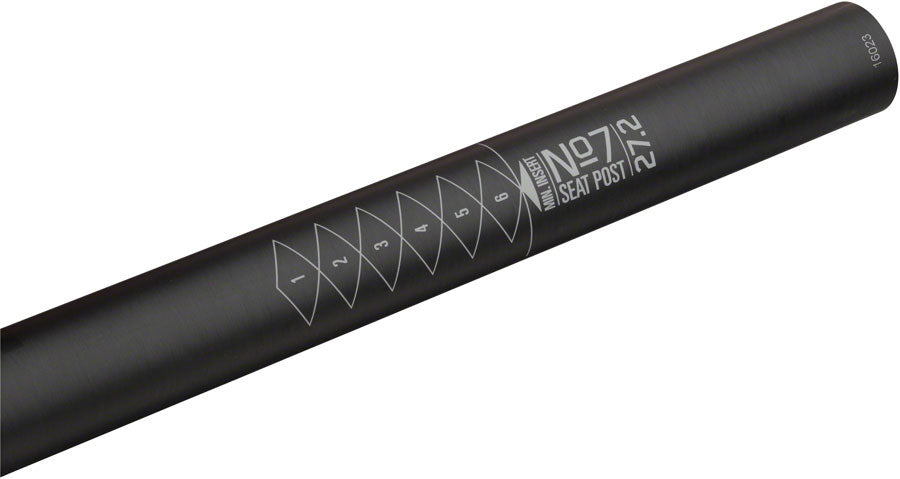 NEW WHISKY No.7 Carbon Seatpost - 27.2 x 400mm, 0mm Offset, Matte Carbon