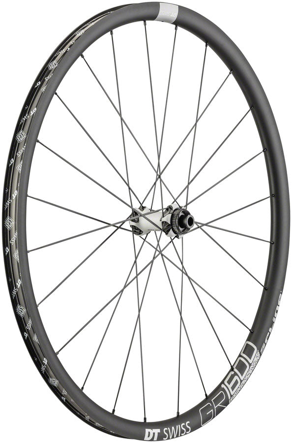 NEW DT Swiss GR 1600 Front Wheel - 700 12/QR x 100mm Center-Lock/6-Bolt Black - Around the Cycle