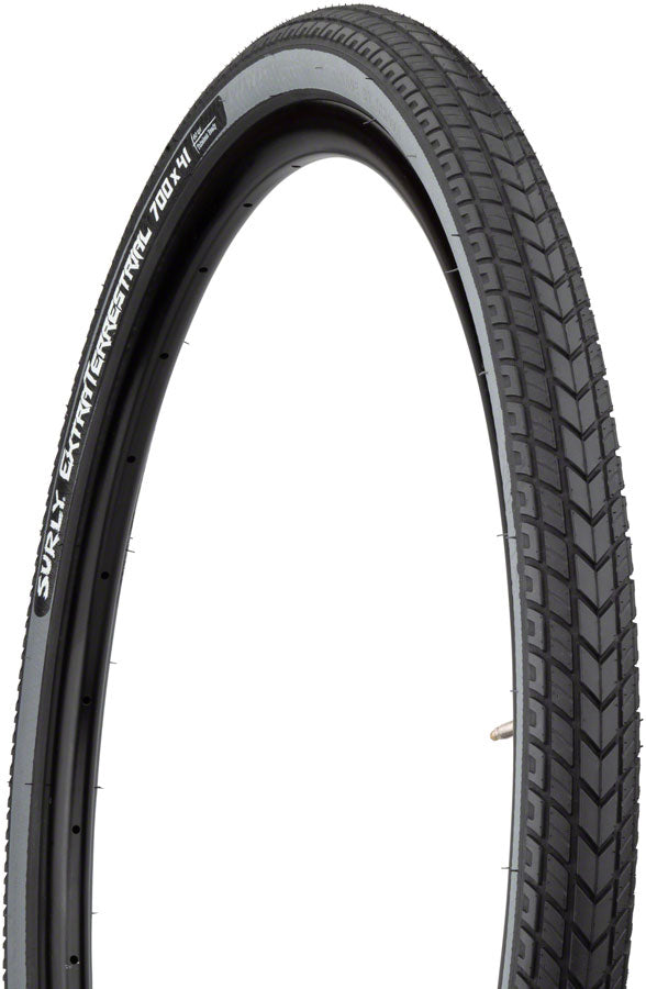 NEW Surly ExtraTerrestrial Tire Surly ExtraTerrestrial Tire - 700 x 41, Tubeless, Folding, Black/Slate, 60tpi