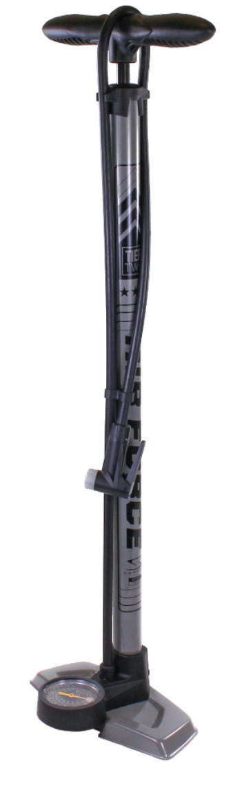 NEW Serfas Air Force Tier 2 Bike Floor Pump, Gray