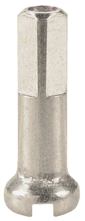 NEW DT Swiss Standard Brass Nipples: 2.0 x 16mm, Silver, Box of 100