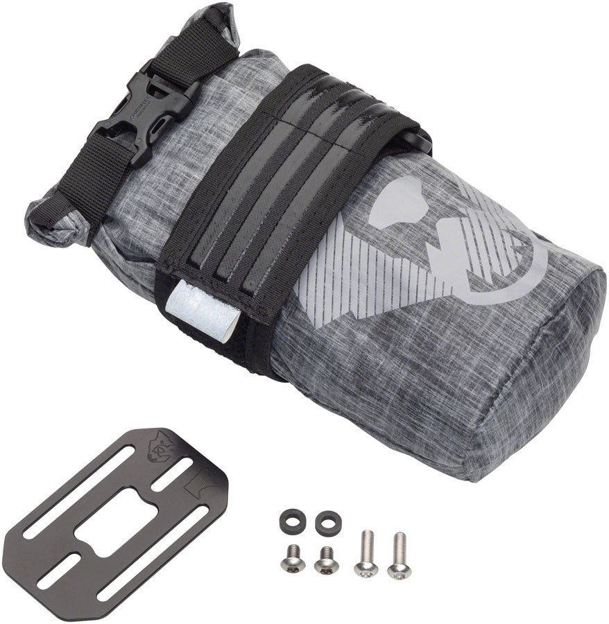 NEW Wolf Tooth B-RAD TekLite Roll-Top Bag and Mounting Plate - 0.6L Black