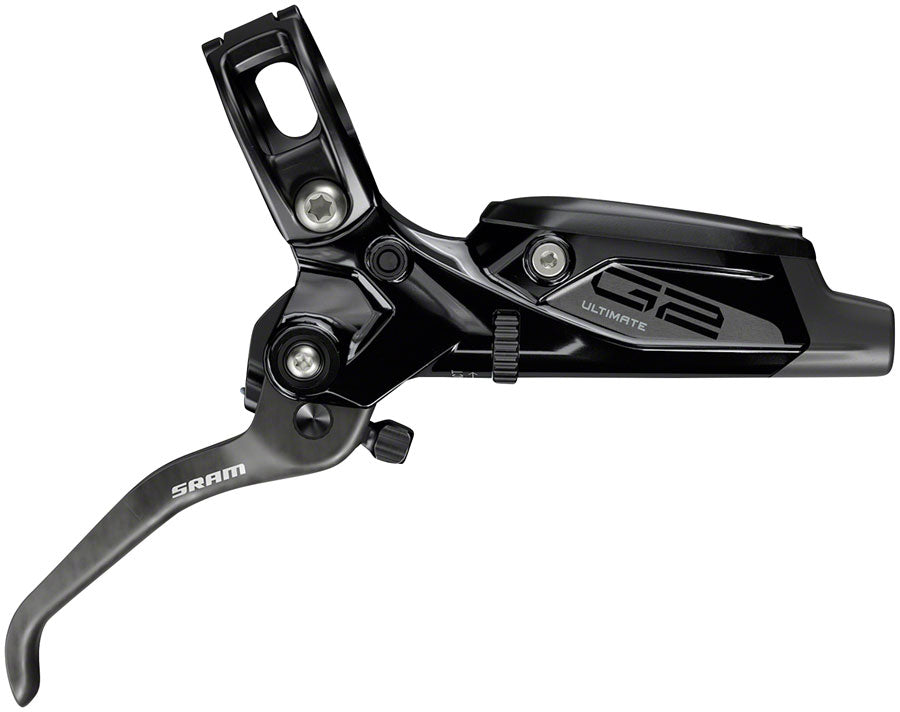 NEW SRAM G2 Ultimate Disc Brake and Lever - Front, Hydraulic, Post Mount, Carbon Lever, Titanium Hardware, Gloss Black, A2