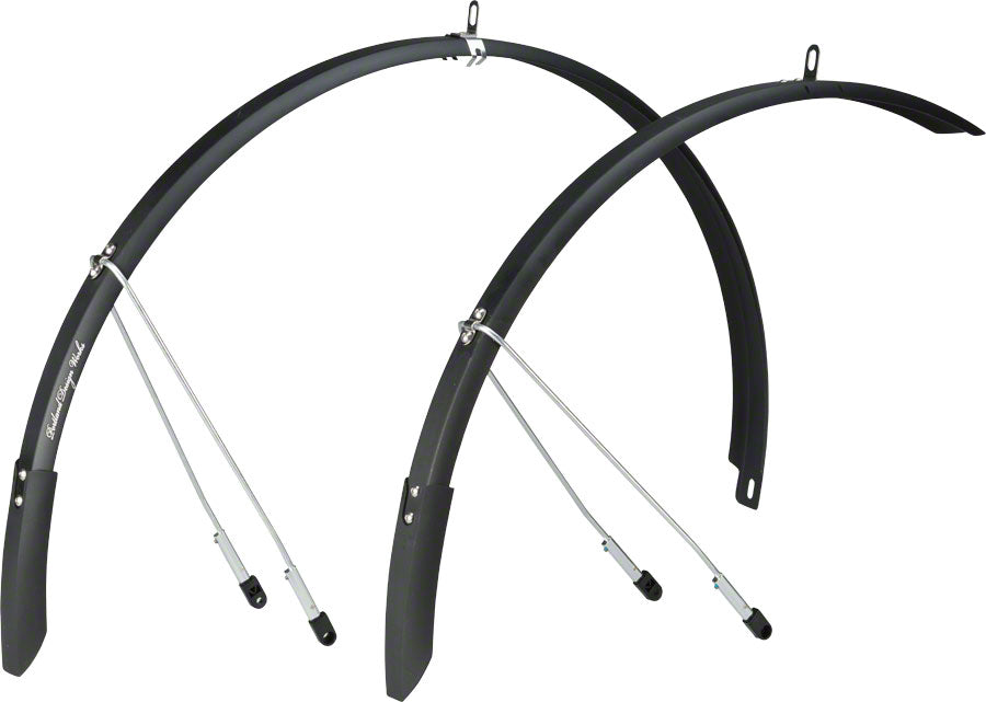 NEW Portland Design Works Full Metal City Fender Set: Black (700c x 28-35mm) - Around the Cycle