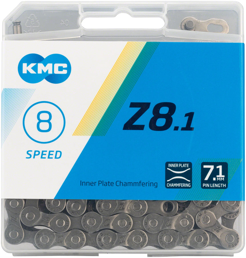 NEW KMC Z8.1 Chain 5-6-7-8 speed Grey 116 links - Around the Cycle