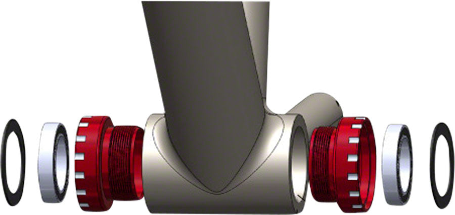 NEW BSA Threaded BB, Mountain, 24/22mm Base Model, Black