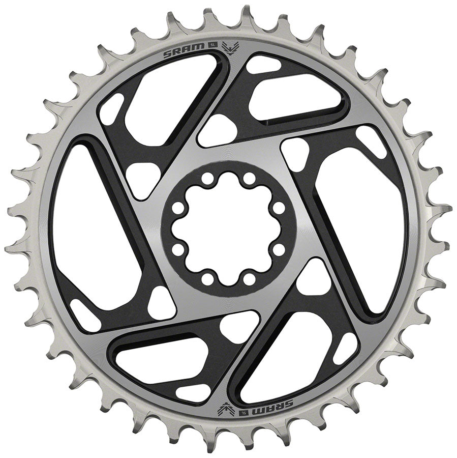 NEW SRAM XX SL Eagle T-Type Direct Mount Chainring - 36t, 12-Speed, 8-Bolt Direct Mount, 0mm Offset, Aluminum, Black/Silver, D1 - Around the Cycle