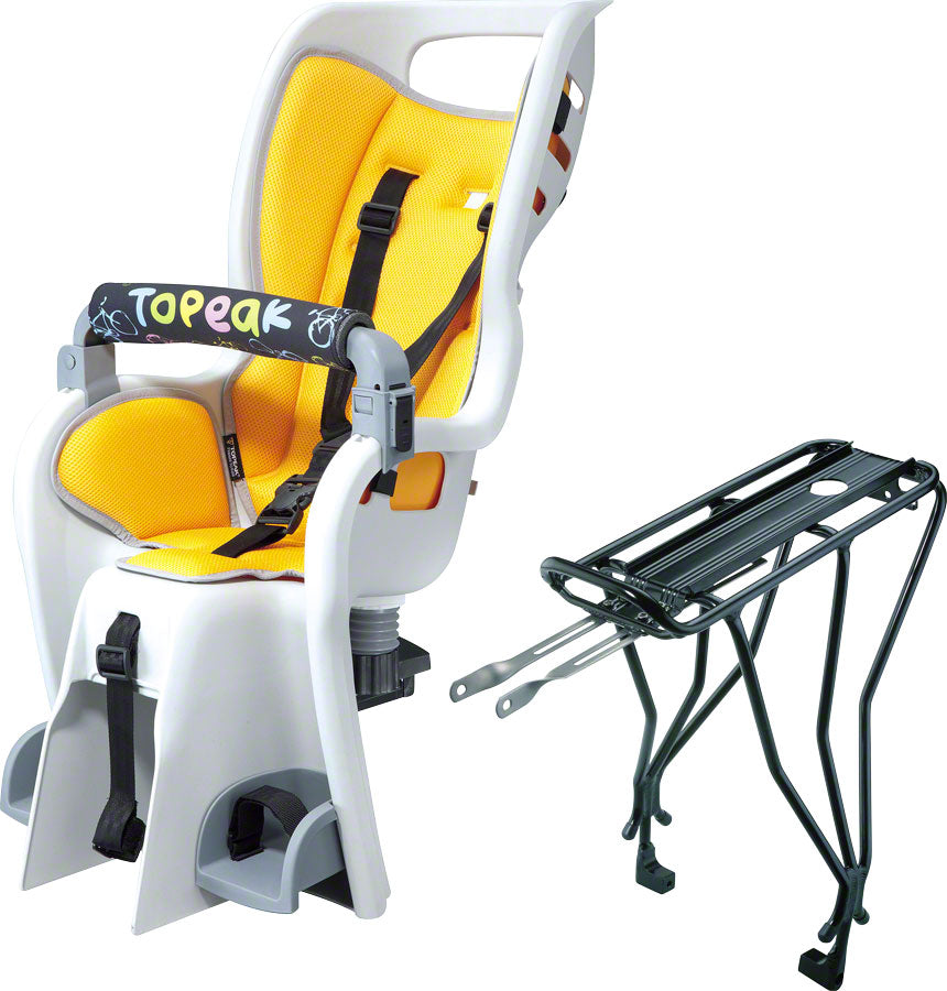 NEW Topeak BabySeat II with Disc Compatible Rack: Yellow - Around the Cycle