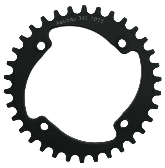 NEW Rennen Threaded Singlespeed Chainring, 104BCD X34t - Black