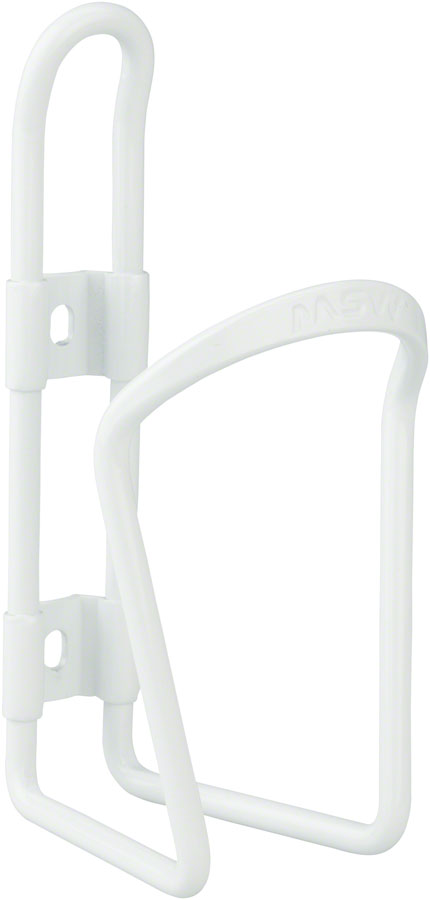 NEW MSW AC-100 Alloy Water Bottle Cage 6mm rod White - Around the Cycle