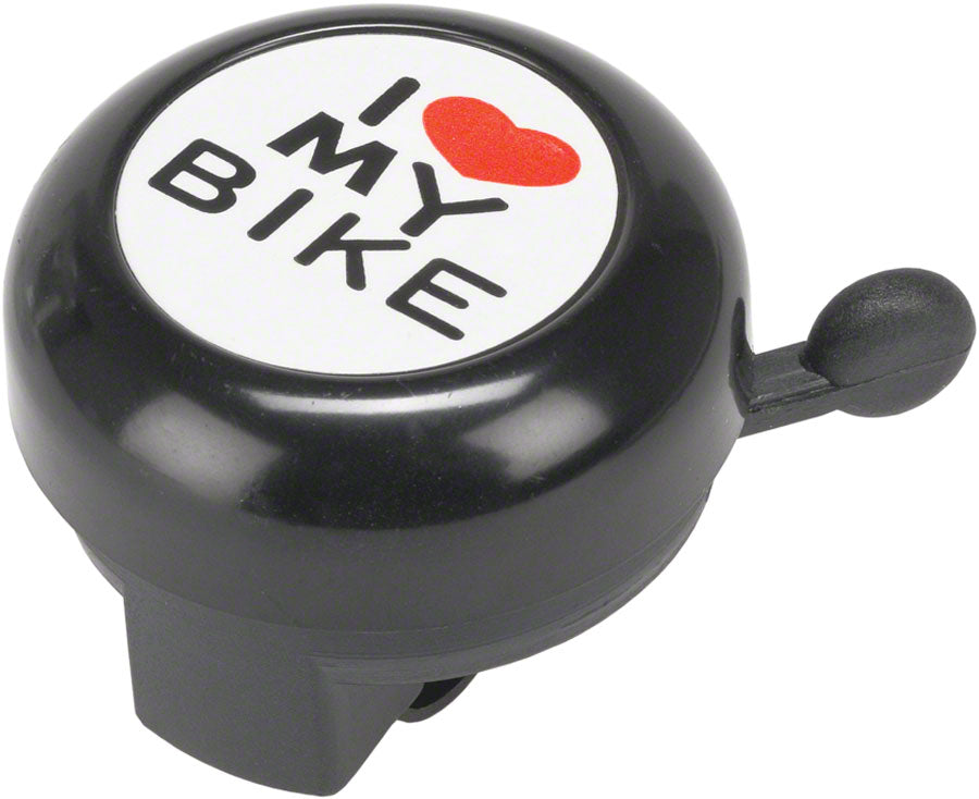 NEW Dimension "I Heart My Bike" Black Bell - Around the Cycle
