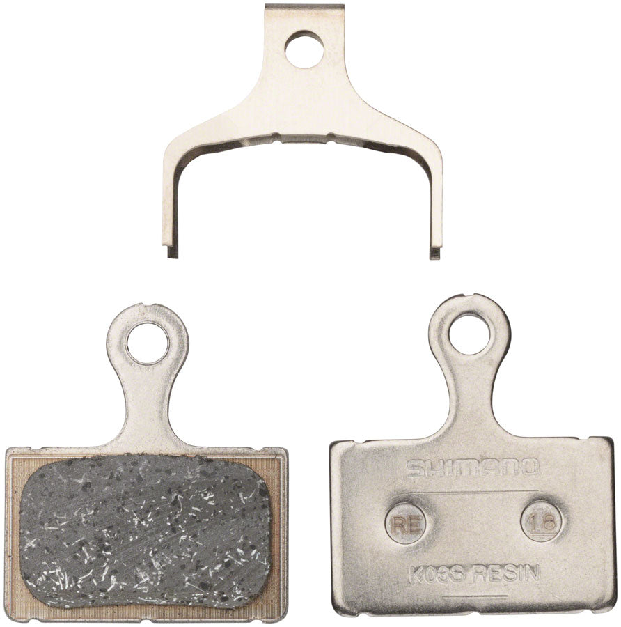 NEW Shimano K05S Disc Brake Pad and Spring - Resin Compound, Stainless Steel Back Plate - Around the Cycle