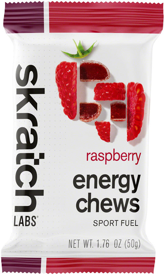 NEW Skratch Labs Sport Energy Chews: Raspberry, Box of 10