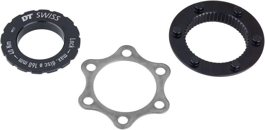 NEW DT Swiss Disc Brake Adaptor - Centerlock/6-Bolt, QR/12mm
