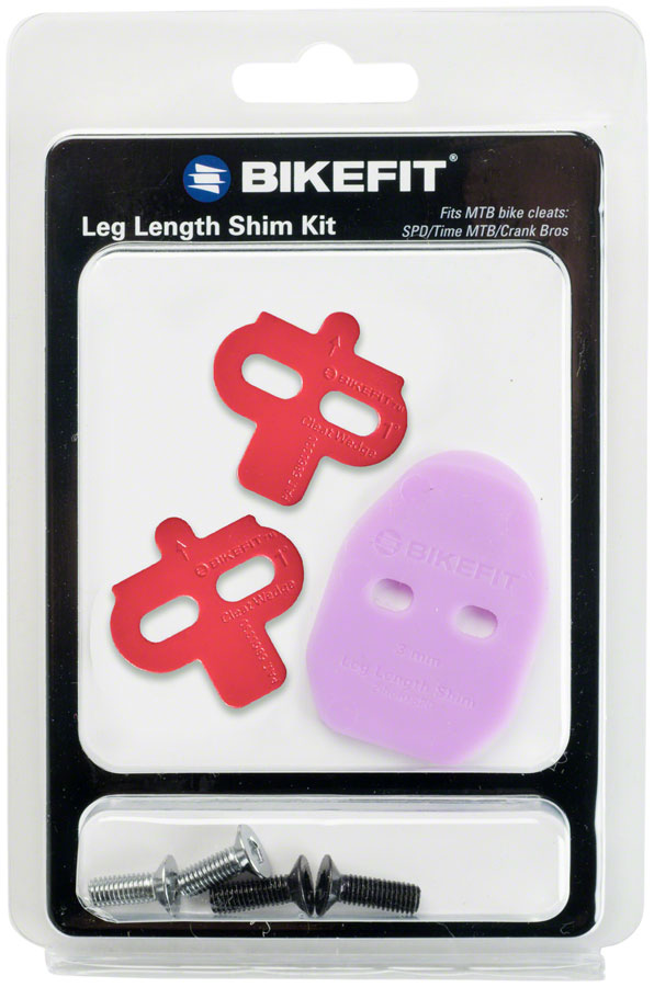 NEW Leg Length Shims - MTB/SPD/Time/Crank Bros Compatible, 2-Hole, 3mm, 1-Pack Kit