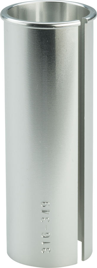 NEW Problem Solvers 3.3mm Seatpost Shim, 31.6 Seatpost to 34.9, Silver - Around the Cycle