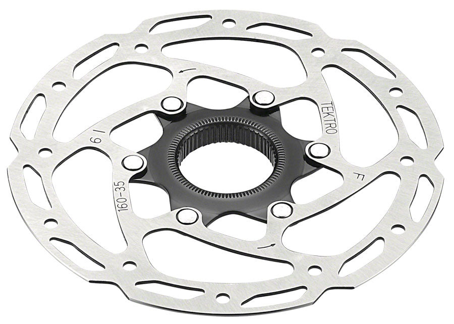 NEW Tektro TR180-35 Disc Brake Rotor - 180mm, Center-Lock, Silver