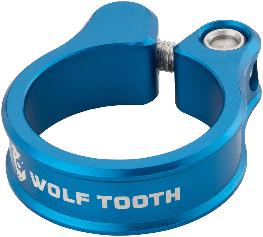 NEW Wolf Tooth Seatpost Clamp 34.9mm Blue
