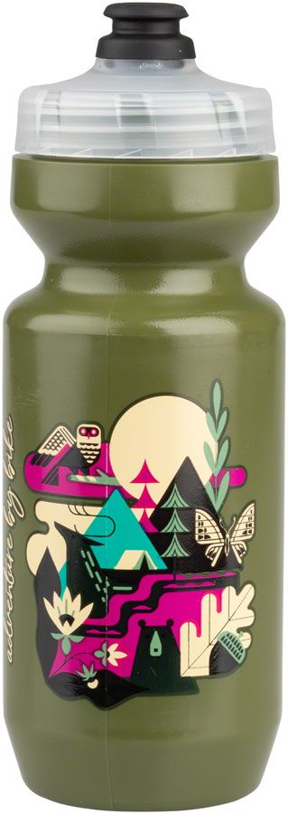 NEW Salsa Meander Purist Water Bottle - Forest Green, 22oz