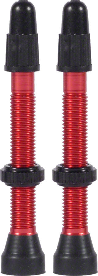 NEW WTB Aluminum TCS Valve: 34mm, Red, Pair