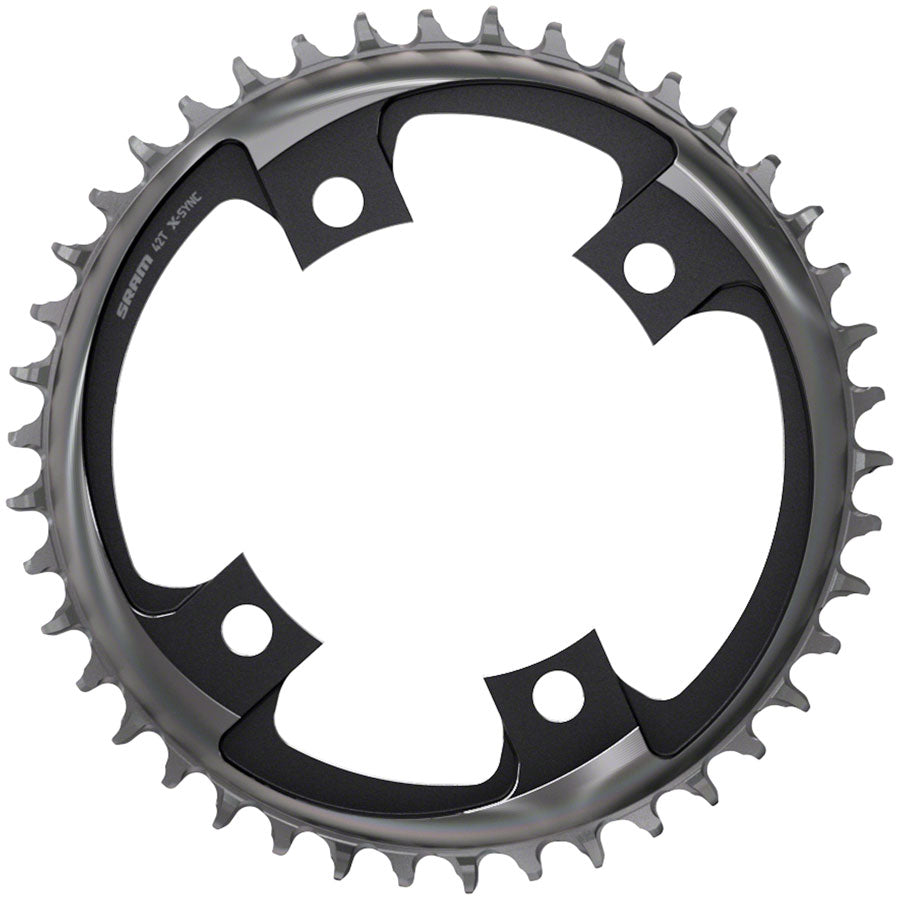 NEW SRAM 42 Tooth 107mm BCD x 4-Bolt 1x12-Speed X-Sync Chainring Polar Gray - Around the Cycle