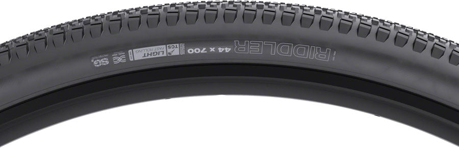 NEW WTB Raddler Tire - 700 x 44, TCS Tubeless, Folding, Black, Light, Fast Rolling, SG2