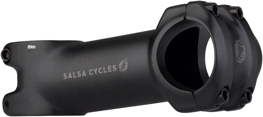 NEW Salsa Guide Stem - 90mm, 31.8 Clamp, +/-6, 1 1/8", Aluminum, Black
