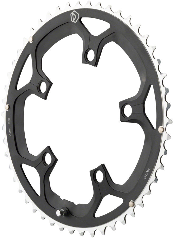 NEW Dimension Multi Speed Chainring - 50T 110mm BCD Outer Black