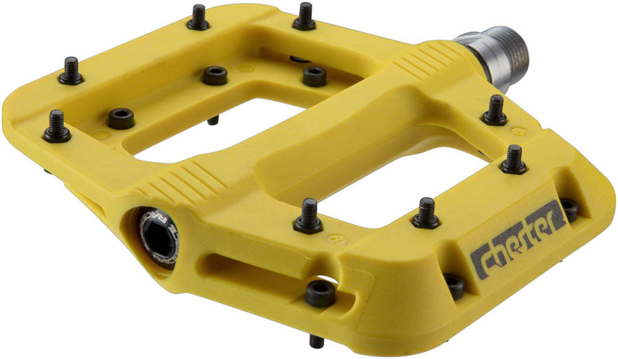 NEW RaceFace Chester Pedals - Platform, Composite, 9/16", Yellow - Around the Cycle