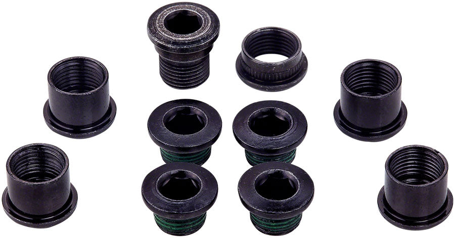 NEW SRAM 5-Arm Hidden Bolt Road Crank Chain Ring Bolt Kit for 1x Crankset, Steel, Black