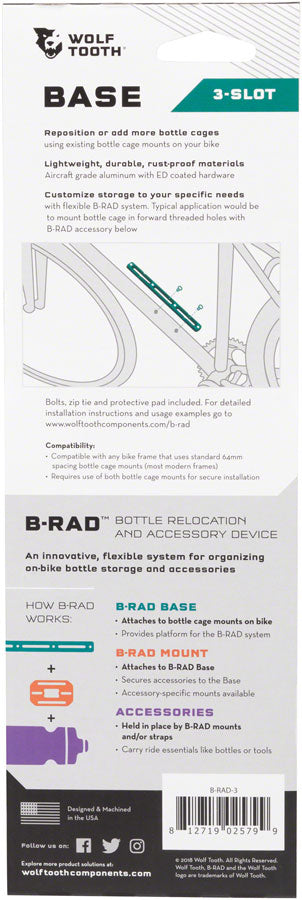 NEW Wolf Tooth B-RAD 3 Base Mount