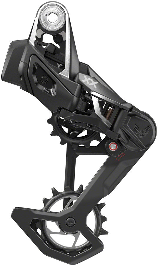 NEW SRAM XX SL Eagle T-Type AXS Rear Derailleur - 12-Speed, 52t Max, (Battery Not Included), Wheel Axle Mount, Carbon Cage, Black/Silver - Around the Cycle