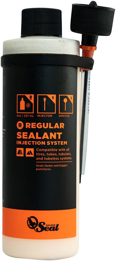 NEW Orange Seal Tubeless Tire Sealant with Twist Lock Applicator - 8oz - Around the Cycle