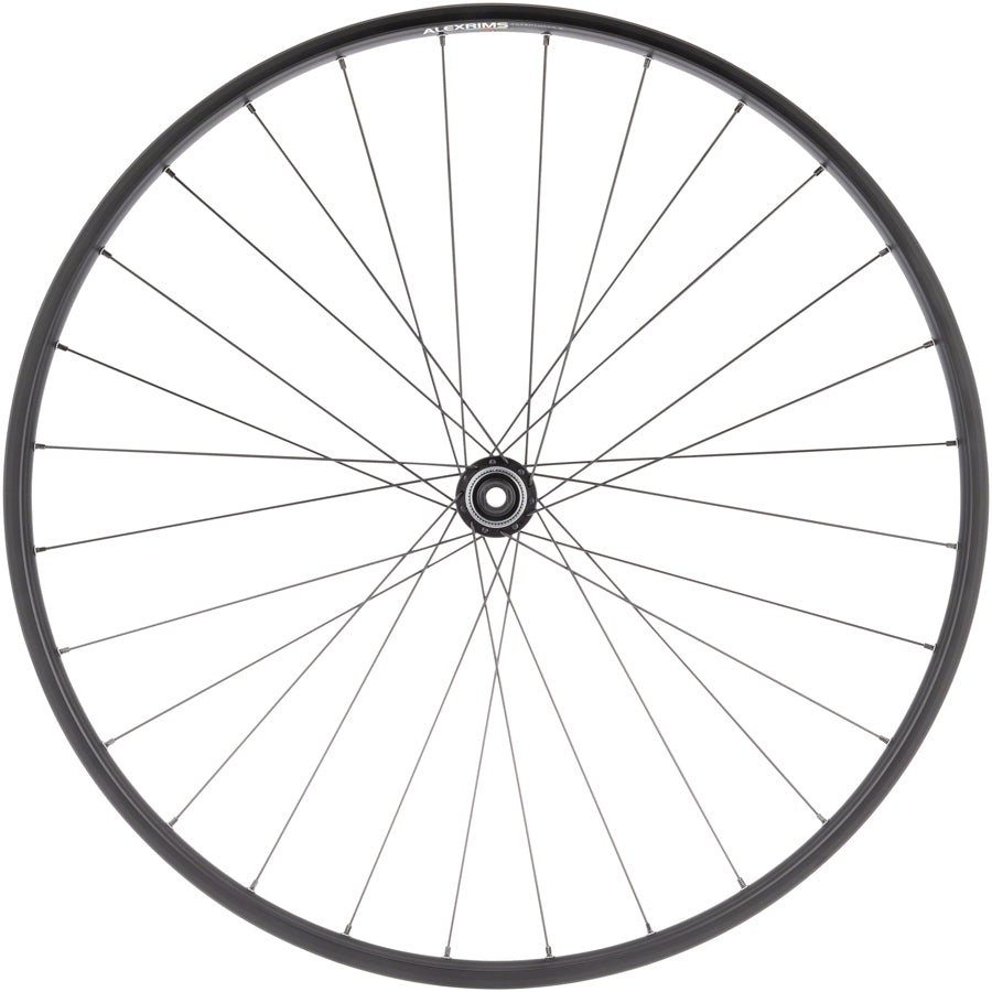 NEW Quality Wheels Value Double Wall Series Disc Front Front Wheel - 700, 12 x 100mm, Center-Lock, Black