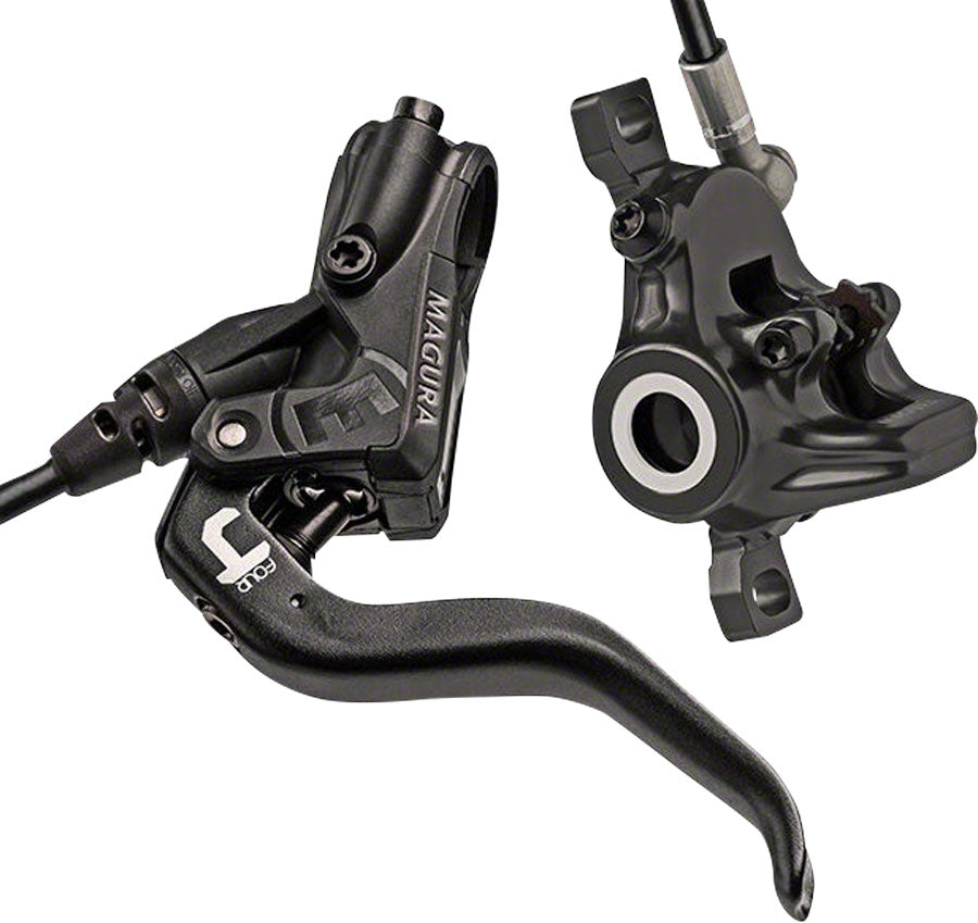 NEW Magura MT4 2-Piston Disc Brake and Lever Front or Rear with 2000mm Hose Black/Silver