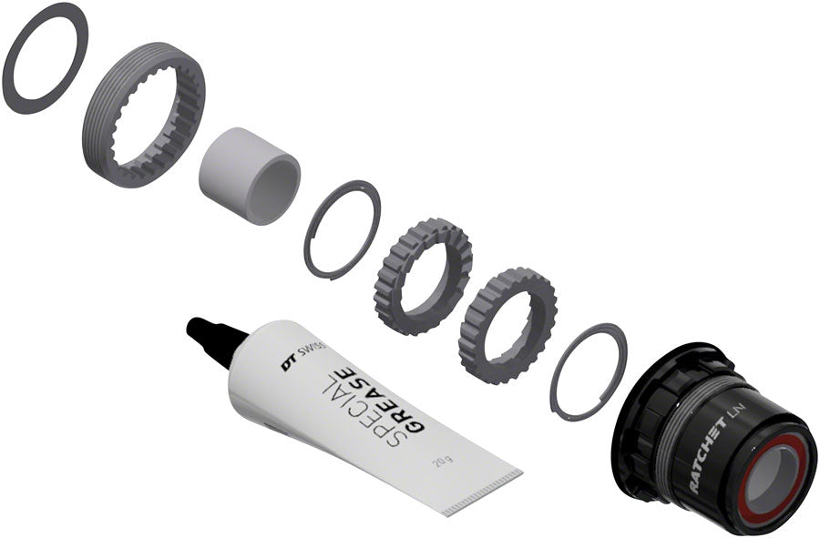 NEW DT Swiss Ratchet LN Freehub Body Upgrade Kit - SRAM XD, Standard, Aluminum, Sealed Bearing, 18T