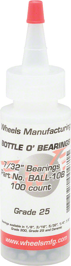 NEW Wheels Manufacturing Grade 25 7/32" Loose Ball Bearing: Bottle of 100 - Around the Cycle