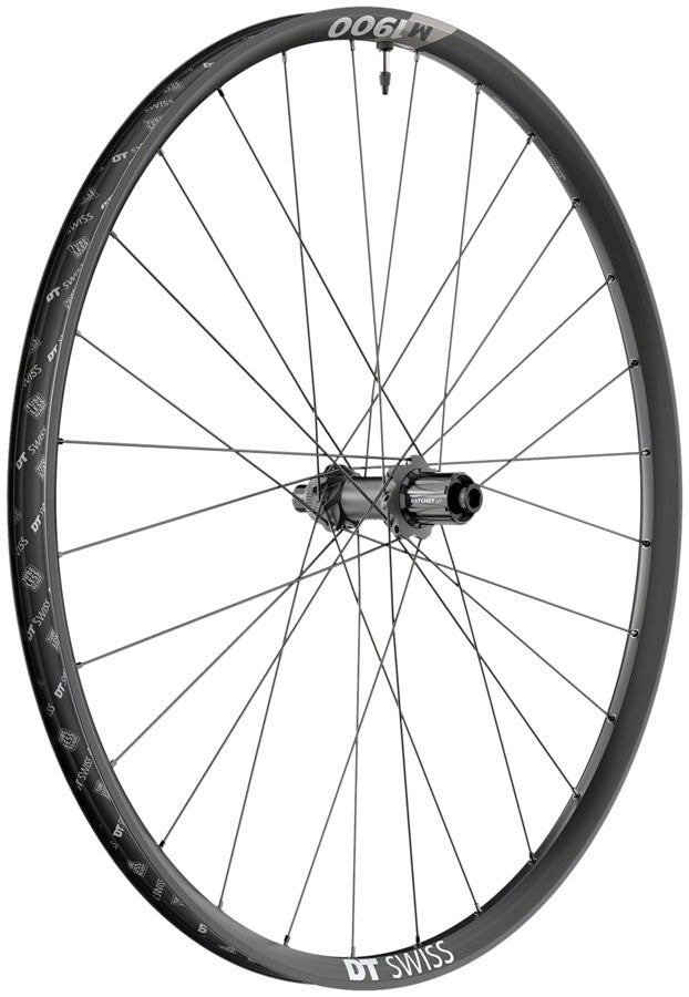 NEW DT Swiss M 1900 Spline 30 Rear Wheel - 29 12 x 148mm Center-Lock HG 11 MTN Black - Around the Cycle