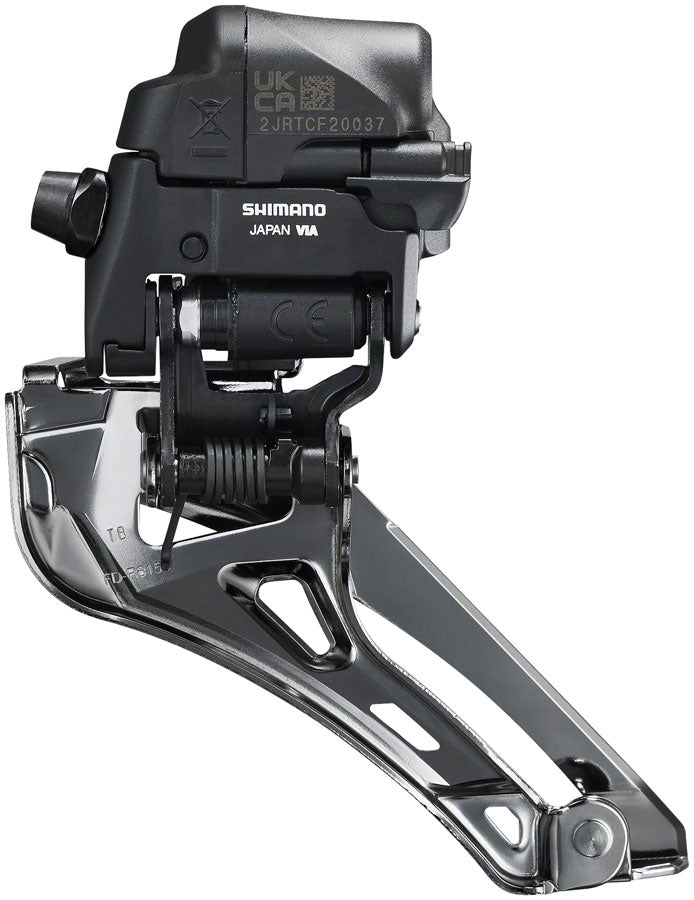 NEW Shimano Ultegra FD-R8150 Di2 Front Derailleur - 2x12-Speed Braze-on Down Swing For 50-54t Max Black/Silver - Around the Cycle